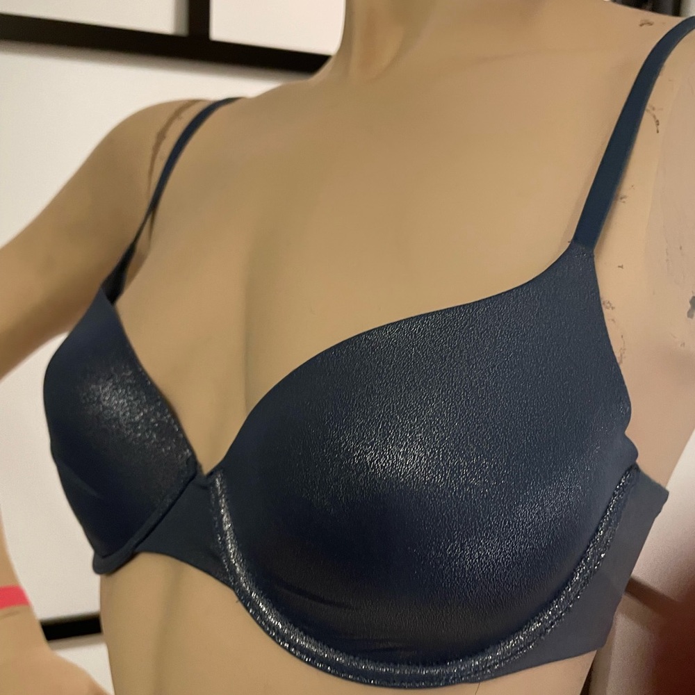 Victoria's Secret Shimmering Navy Bra